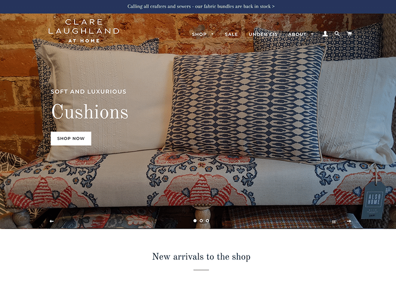 Clare Laughland at Home's website