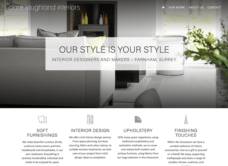 Clare Laughland Interiors's website