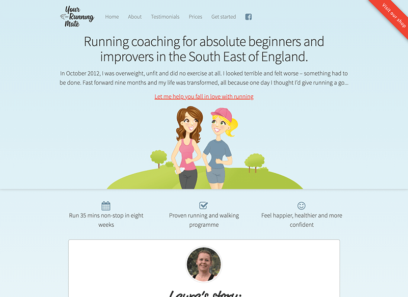 Your Running Mate's website